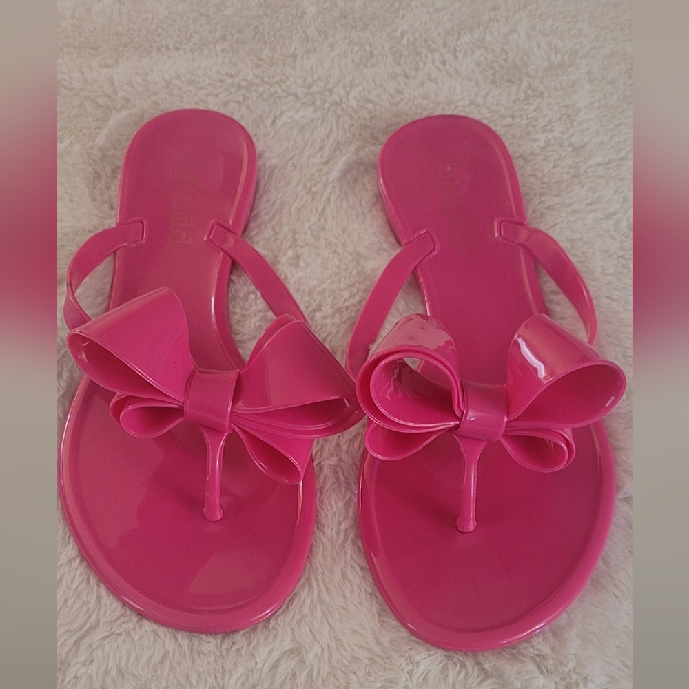 Mudd Pink Bow Sandals